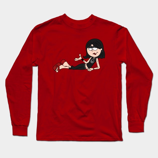 Lizzie Rocks Long Sleeve T-Shirt by artxlife